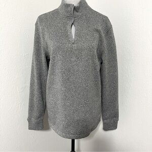 Old Navy Men’s Large 3/4 Zip Up Gray Sweater Long Sleeve Business Casual NWOT